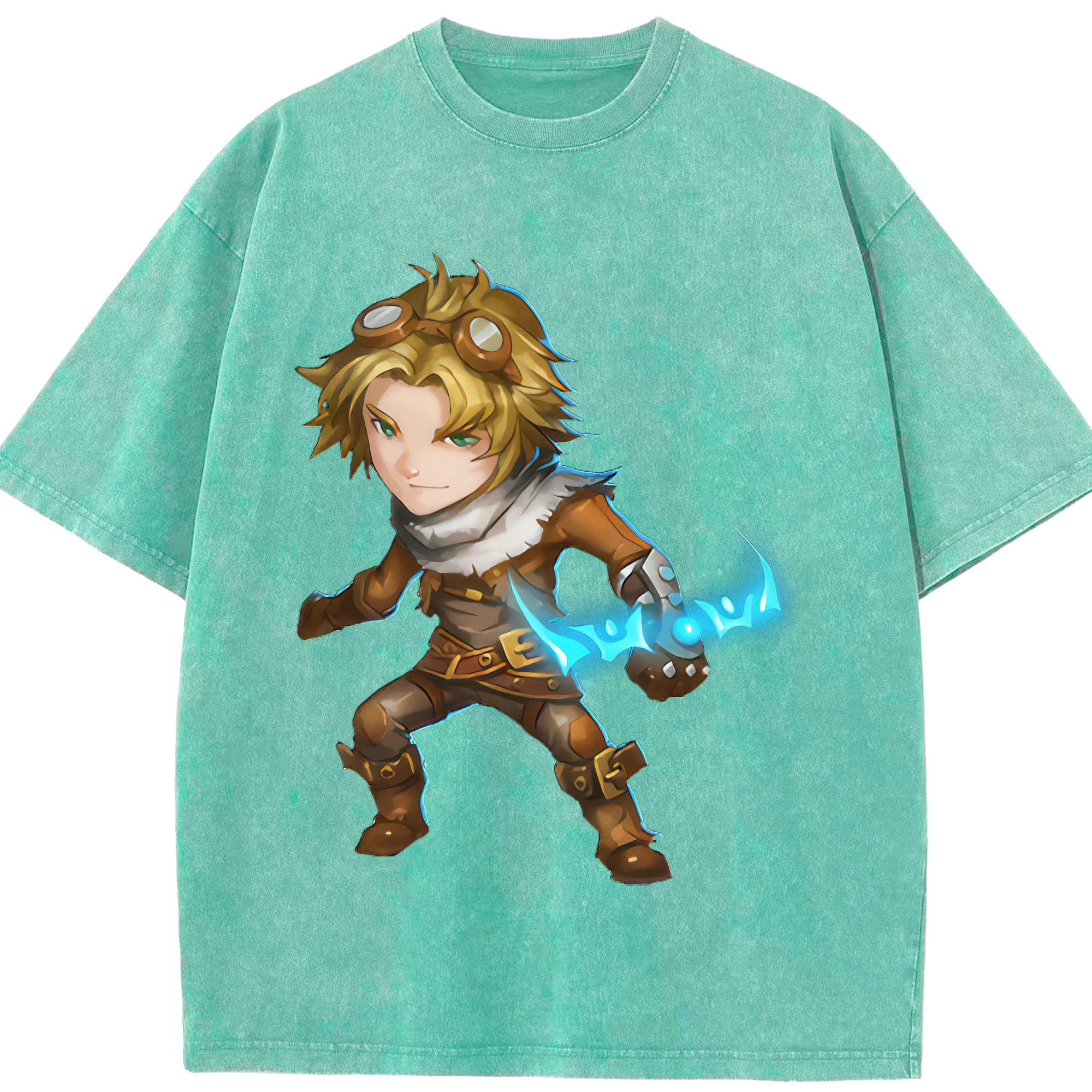 （画像用） リーグ・オブ・レジェンド League of Legends LOL 綿100% ヴィンテージ風 半袖Tシャツ（フロントプリント）